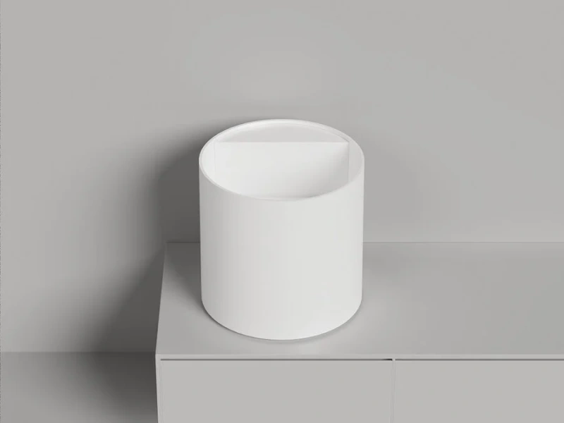 Раковина Salini Armonia Round Top 03 45 см белая матовая 130423TM (детальная фотография) index_1