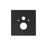 Нижняя стеклянная панель для установки стандартного унитаза, цвет черный, Tece TECElux 9650105