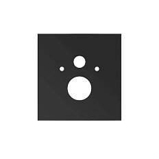 Нижняя стеклянная панель для установки стандартного унитаза, цвет черный, Tece TECElux 9650105