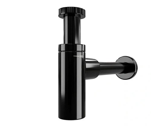 Сифон для раковины Wasserkraft Glan черный глянец - фото 7