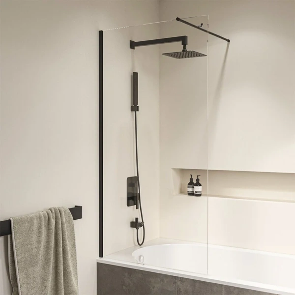 Шторка для ванны RGW Screens SC-050B 90x150 см профиль черный 351105009-14 (детальная фотография)