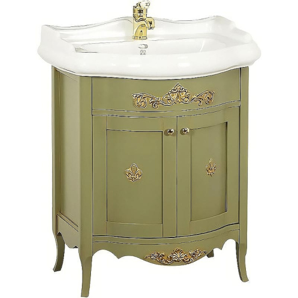 Тумба под раковину напольная Migliore Bella 64 см Oliva 25913 (детальная фотография)