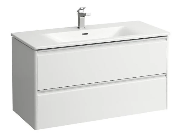 Тумба с раковиной подвесная Laufen Palace 100 см белая глянцевая 8.6070.7.261.104.1 (детальная фотография)