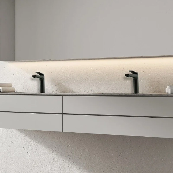 Смеситель для раковины Lemark Bronx черный LM3737BL (детальная фотография), черные