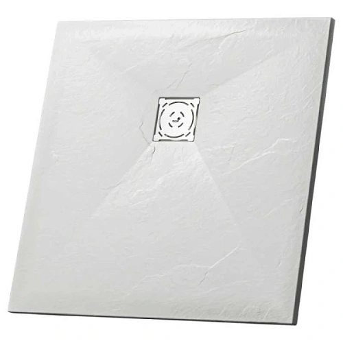 Душевой поддон RGW Stone Tray ST-W 80х80 см квадратный белый - фото 1