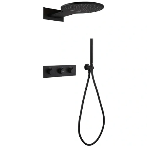 Душевой комплект Abber Wasser Kreis черный матовый - фото 2