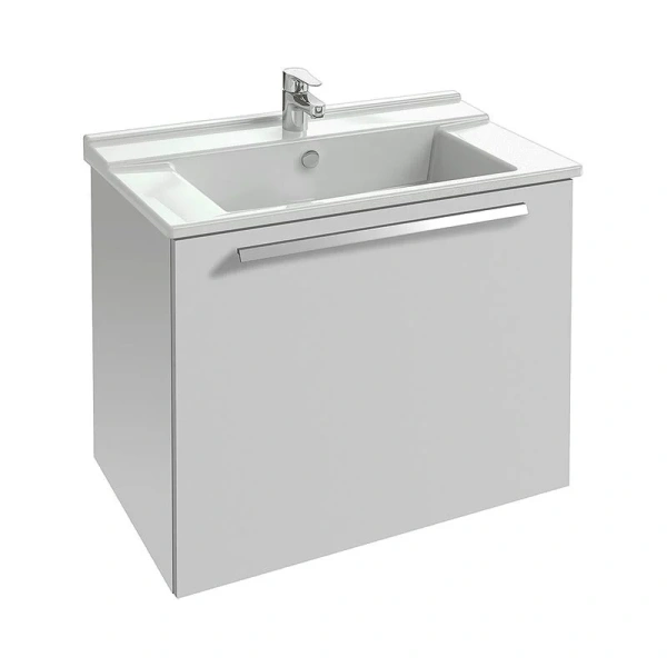 Тумба с раковиной подвесная Jacob Delafon Struktura 80 см с ящиком (детальная фотография)