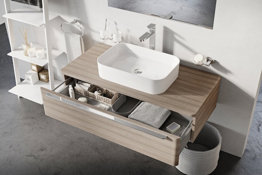 Раковина Ravak Ceramic Slim 55 см накладная XJX01155002 (детальная фотография), современные, hi-tech