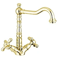 Смеситель для раковины, золото, Emmevi Deco Old