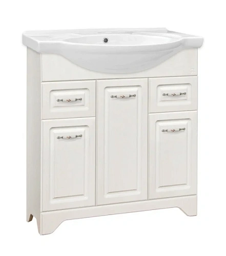 Тумба под раковину напольная Style Line Олеандр-2 71 см рельеф пастель - фото 2