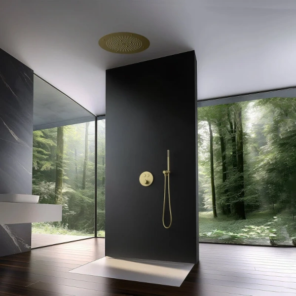 Душевой комплект Timo Saona золото матовое SX-2370/17SM (детальная фотография), современные, hi-tech