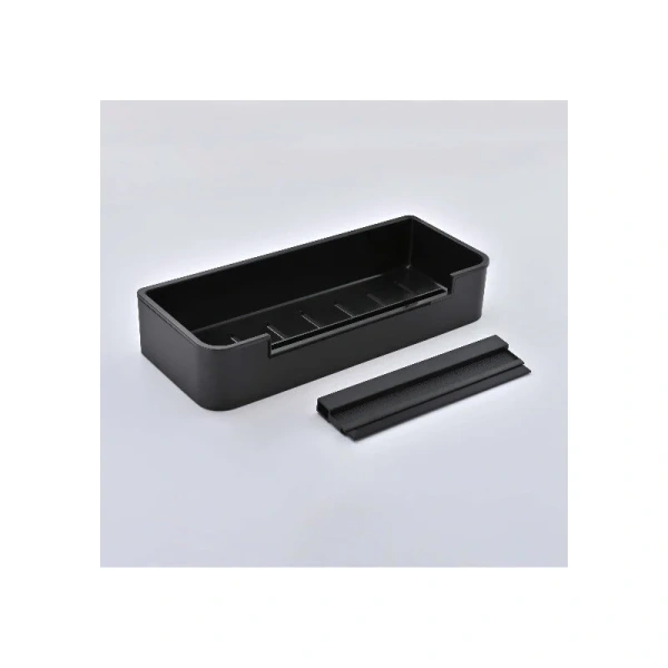 Полочка для ванной Акватек черный матовый AQ4966MB (детальная фотография), металлические