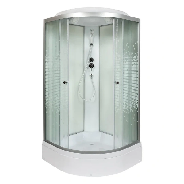 Душевая кабина Deto L 100x100 см с крышей L710 (детальная фотография), 100х100