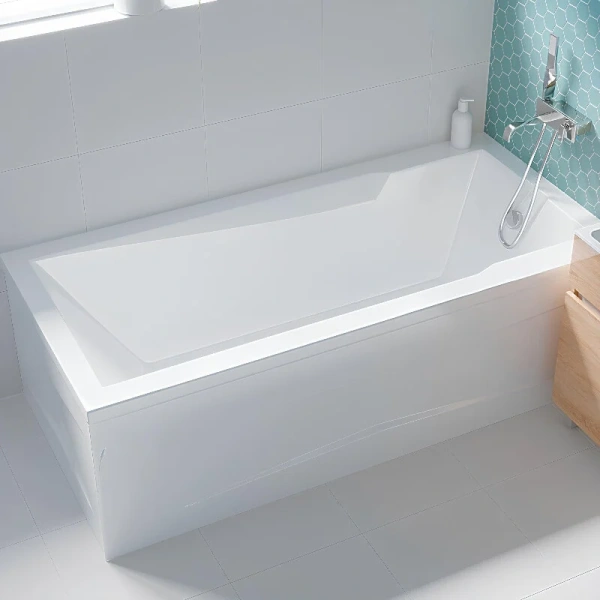 Ванна акриловая 1MarKa Raguza 01ра1880кп, 180 x 80 см, цвет белый (детальная фотография), без гидромассажа