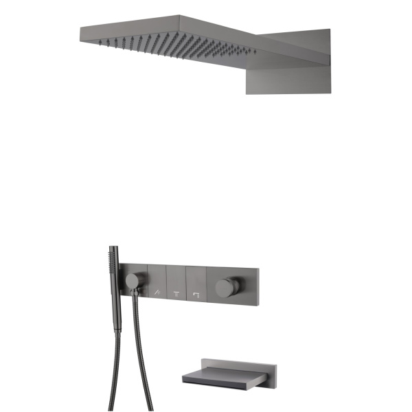 Душевой комплект Boheme Zodiac графит матовый 132-2-GM (детальная фотография)