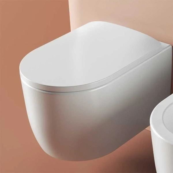 Унитаз подвесной ArtCeram Monet белый матовый MNV001 05 00 (детальная фотография), без бачка, со скрытым бачком