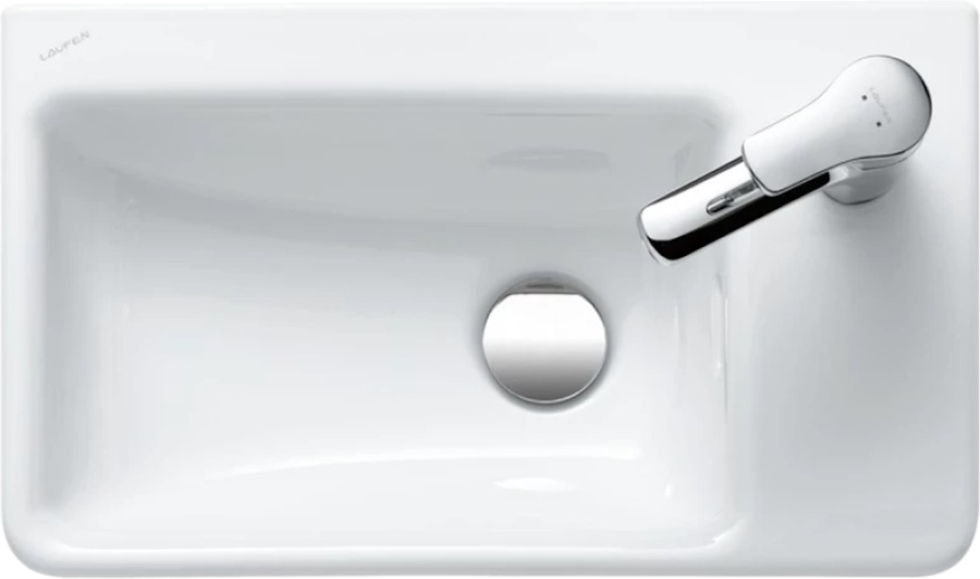 Раковина Laufen Pro S 36 см асимметричная 8.1596.0.000.104.1 (детальная фотография), современные, hi-tech
