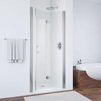 Душевая дверь профиль глянцевый хром стекло прозрачное Vegas-glass