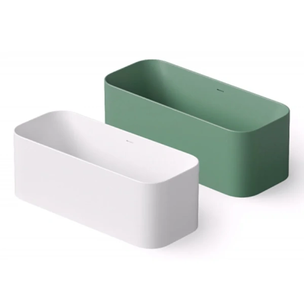 Ванна DEA Design Soul DD8658 1700 18, 170 х 70 см, из искусственного камня, цвет белый матовый (детальная фотография)