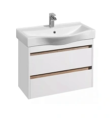 Тумба с раковиной Акватон Нортон 1A248901NT010 80 см с двумя выдвижными ящиками