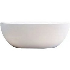 Ванна из искусственного камня Abber Stein 165x78 см белая матовая