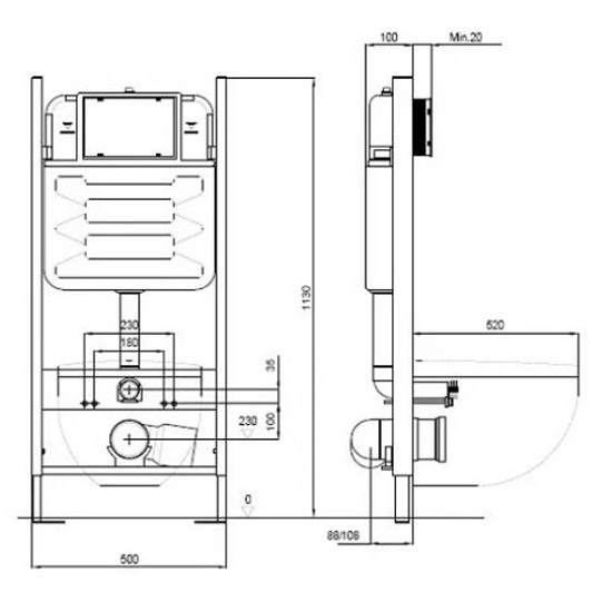 Схема (детальная фотография), с инсталляцией