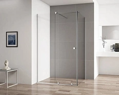 Душевой уголок Cezares Stream 100х100 см прозрачное стекло, профиль хром