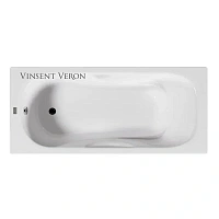 Чугунная ванна Vinsent Veron Aura VAU1507542, 150 x 75 см, цвет белый