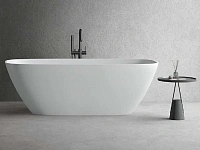 Ванна Uni-Flow Cono из искусственного камня Solid surface FS306-1700 Gloss White, 170 х 80 см, белая