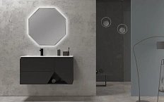 Тумба под раковину подвесная Cezares 1973 100 см Grigio Nuvola