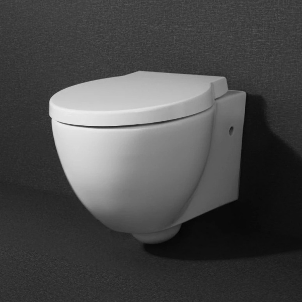 Унитаз подвесной BelBagno Sabrina с горизонтальным выпуском BB122CH (детальная фотография), современные, hi-tech, круглые