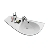 Раковина, цвет белый, левый вариант, с отверстиями, Ravak Avocado Comfort