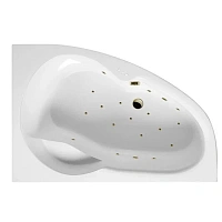 Ванна гидромассажная Excellent Newa Relax 160 x 95 см, правая, белый/бронза, WAEX.NEP16.RELAX.BR