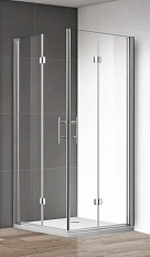 Душевой уголок Cezares Eco 80х100 см прозрачное стекло, профиль хром