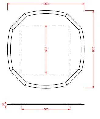 Зеркало фигурное d90 см Artceram Civitas CIA011 (детальная фотография), по запросу