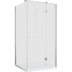 Душевой уголок профиль глянцевый хром стекло сатин Vegas-glass