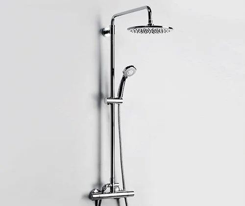 Душевая стойка WasserKRAFT с термостатическим смесителем A13302 (детальная фотография), хром