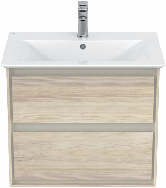 Тумба под раковину подвесная Ideal Standard Connect Air 60 см светло-коричневая E0818UK (детальная фотография), моноблок