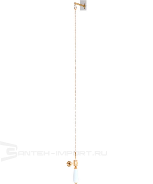 Унитаз напольный с высоким бачком Migliore Bella 2062 фурнитура золото (детальная фотография), с антивсплеском