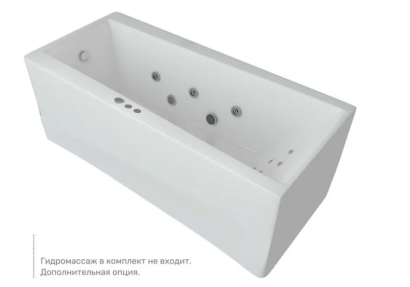 Ванна акриловая Aquatek Либра New LIB150N-0000030, 150 x 70 см, белая (детальная фотография), без гидромассажа, недорогие