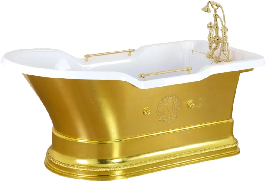 Ванна из искусственного камня Migliore Impero Podium 180х87 см золото 26351 (детальная фотография)