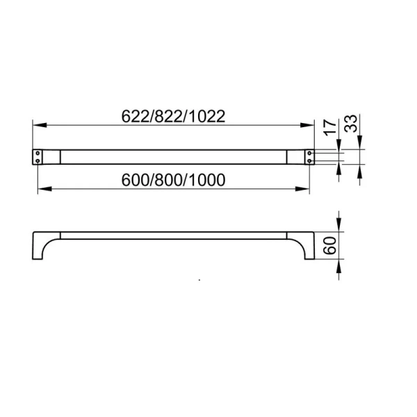 Полотенцедержатель для ванной Keuco Edition 11 11101 011000 (детальная фотография), современные, hi-tech