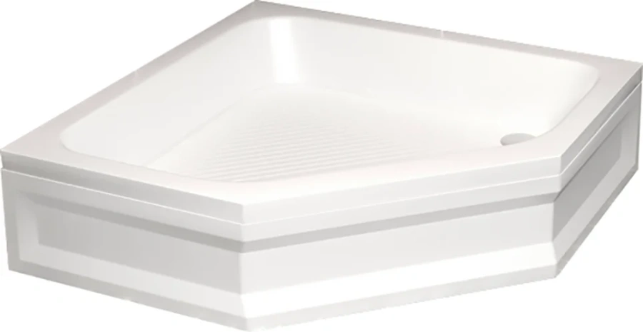 Душевой поддон RGW Acryl BT/CL-S-A 100х100 см белый 16180500-51-A (детальная фотография), многоугольные