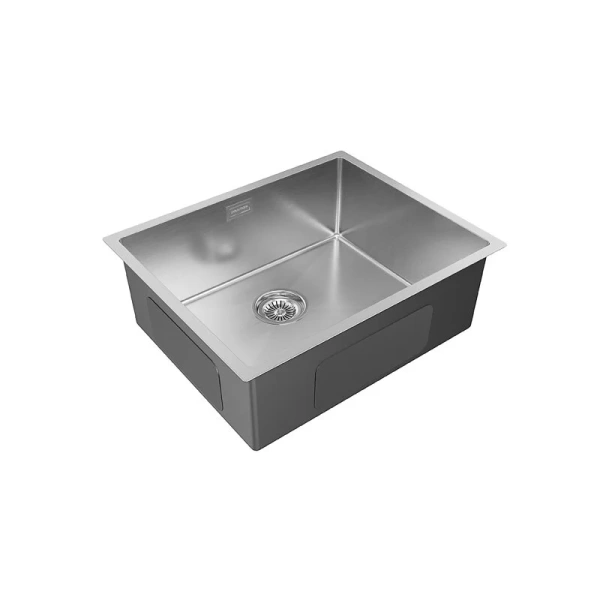 Мойка для кухни Paulmark Next 54 см нержавеющая сталь PM215444-BS (детальная фотография), из нержавеющей стали, стальные, металлические