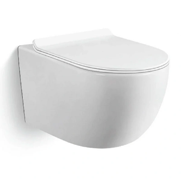 Унитаз подвесной Black&White Universe безободковый 701W00 (детальная фотография)