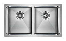 Мойка для кухни Paulmark Twin PM237844 78 см с двумя чашами