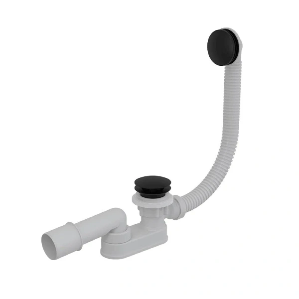 Слив-перелив Alcaplast черный матовый A507BLACK-80 (детальная фотография)