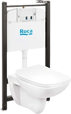 Унитаз с инсталляцией Roca Debba Pack с сиденьем дюропласт