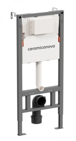 Унитаз с инсталляцией Ceramica Nova Forma кнопка черная матовая CN3009_121001MB (детальная фотография) index_2