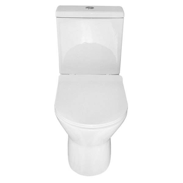 Унитаз компакт Azario Mons белый AZ-76004 (детальная фотография), современные, hi-tech, круглые